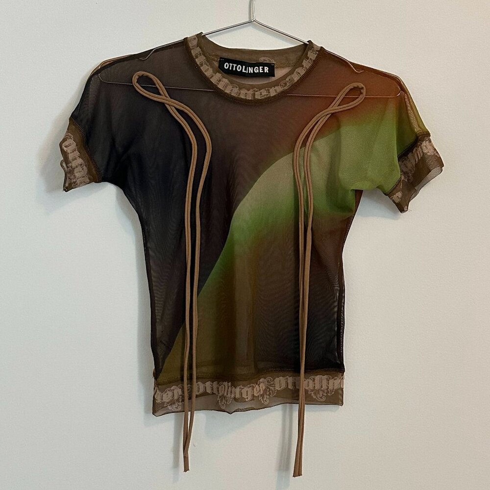 Ottolinger Mesh Tee with String Accents